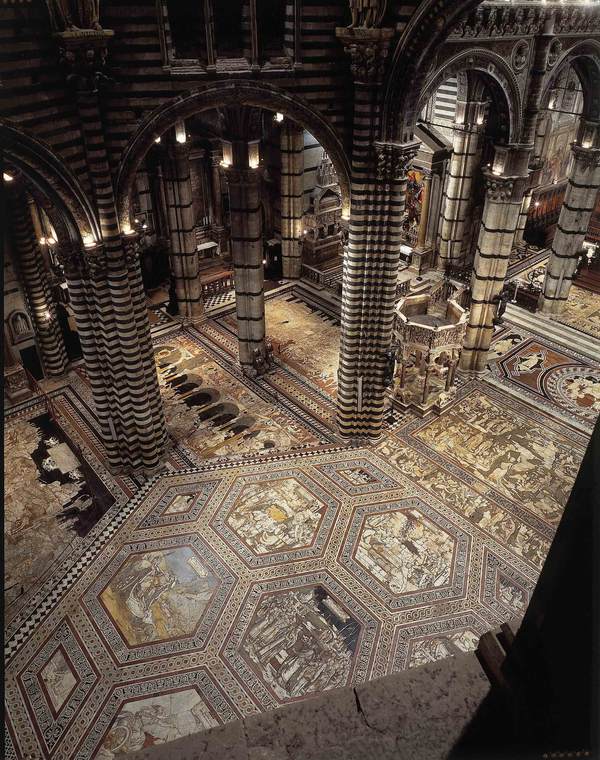 Duomo di Siena - veduta del pavimento dall'alto