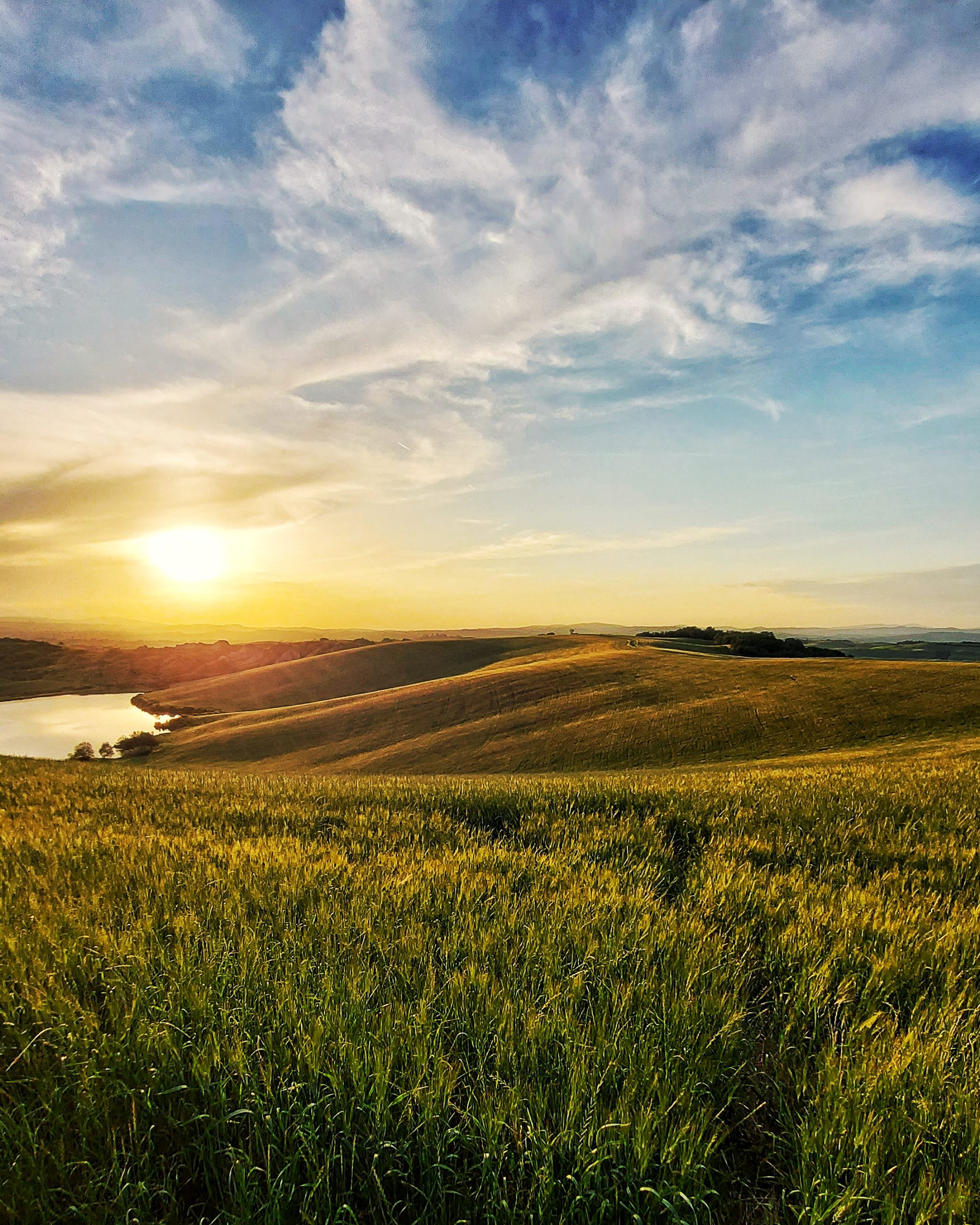 crete senesi sunset